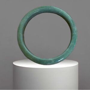 Green Natural Jade Bangle Bracelet Bring Good Luck In Life Special Birthday Gift